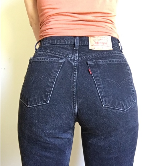 Levi's Denim - Vintage 90s Levi’s 512 Black High Waist Jeans 29